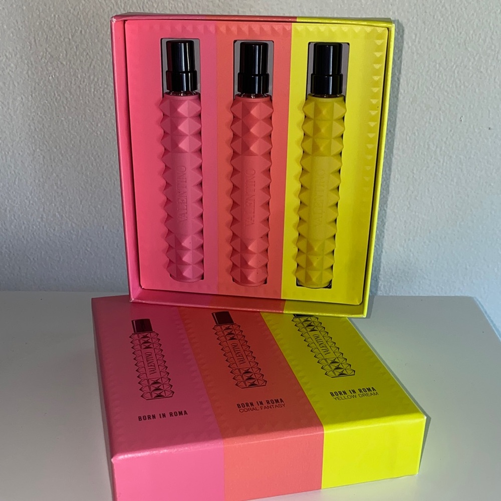 Valentino Born in Roma Fragrance Trio - Pink, Orange, Yellow